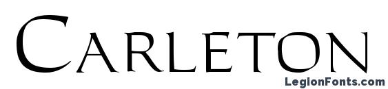 шрифт Carleton, бесплатный шрифт Carleton, предварительный просмотр шрифта Carleton