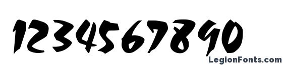 CARLIN Regular Font, Number Fonts