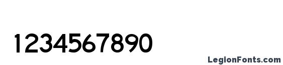 CarltonDB Normal Font, Number Fonts