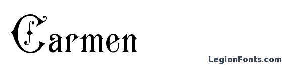 Carmen font, free Carmen font, preview Carmen font