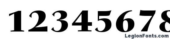 Carmina Black BT Font, Number Fonts