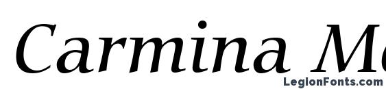 Шрифт Carmina Medium Italic BT