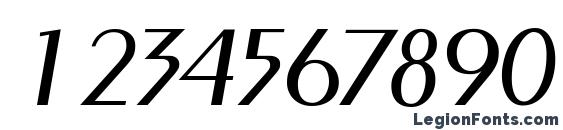 Carnati SSi Italic Font, Number Fonts