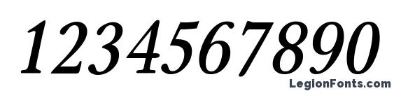 Carniola SemiBold Italic Font, Number Fonts