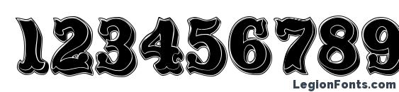 Carnival MF Rimmed Font, Number Fonts