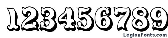 CarnivalMF OpenShadow Font, Number Fonts