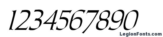 Carolus Italic Font, Number Fonts