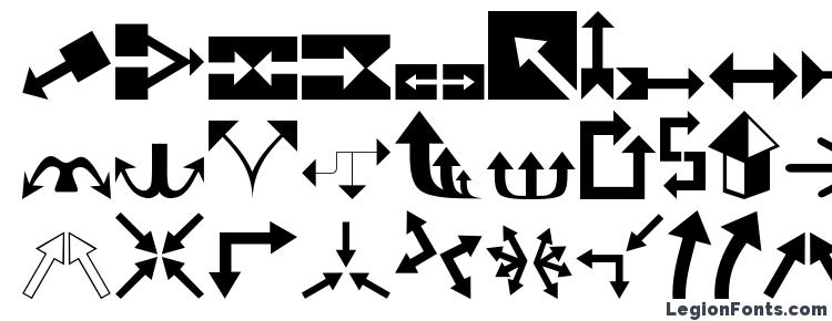 glyphs Carr Arrows (filled) font, сharacters Carr Arrows (filled) font, symbols Carr Arrows (filled) font, character map Carr Arrows (filled) font, preview Carr Arrows (filled) font, abc Carr Arrows (filled) font, Carr Arrows (filled) font