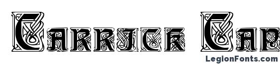 Шрифт Carrick Capitals