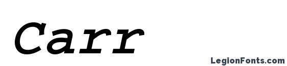 Carrier Bold Oblique Font
