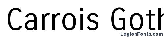 шрифт Carrois Gothic, бесплатный шрифт Carrois Gothic, предварительный просмотр шрифта Carrois Gothic