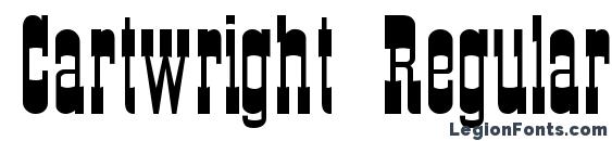 Cartwright Regular font, free Cartwright Regular font, preview Cartwright Regular font