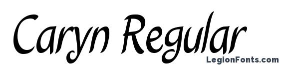 шрифт Caryn Regular, бесплатный шрифт Caryn Regular, предварительный просмотр шрифта Caryn Regular