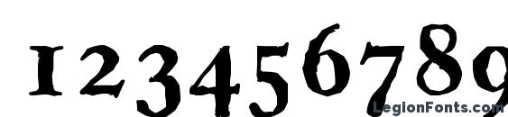 CasablancaAntique Bold Font, Number Fonts