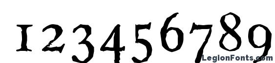 CasablancaAntique Light Regular Font, Number Fonts