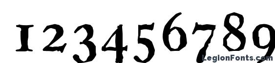 CasablancaAntique Medium Regular Font, Number Fonts