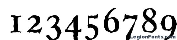 CasablancaAntique Regular Font, Number Fonts