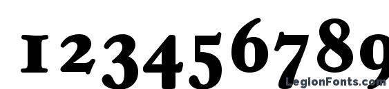 CasablancaLH Bold Font, Number Fonts