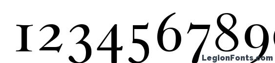 CasablancaLH Regular Font, Number Fonts