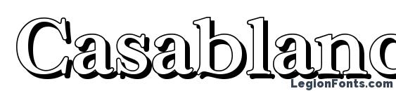 CasablancaShadow Medium Regular Font, All Fonts