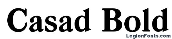 Casad Bold font, free Casad Bold font, preview Casad Bold font