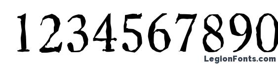 Шрифт CasadAntique Regular, Шрифты для цифр и чисел