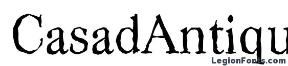 шрифт CasadAntique Regular, бесплатный шрифт CasadAntique Regular, предварительный просмотр шрифта CasadAntique Regular