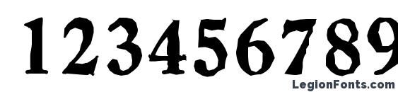 CasadAntique Xbold Regular Font, Number Fonts