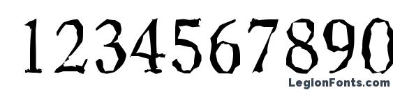 CasadRandom Regular Font, Number Fonts