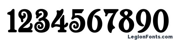 Casanova Font, Number Fonts