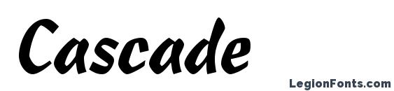 шрифт Cascade, бесплатный шрифт Cascade, предварительный просмотр шрифта Cascade