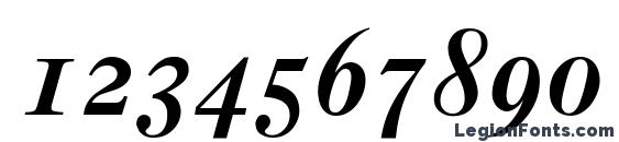 Caslon 3 Italic Oldstyle Figures Font, Number Fonts