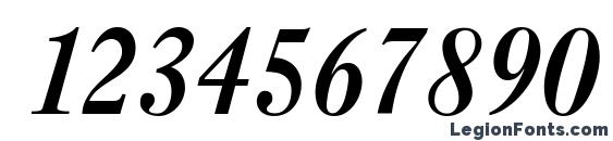 Caslon 3 LT Italic Font, Number Fonts
