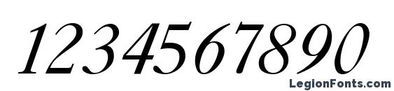 Caslon 540 ITALIC Font, Number Fonts