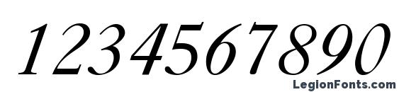 Caslon 540 LT Italic Font, Number Fonts
