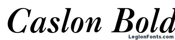 Caslon Bold Italic BT Font