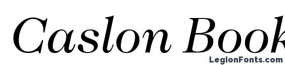 шрифт Caslon BookItalic, бесплатный шрифт Caslon BookItalic, предварительный просмотр шрифта Caslon BookItalic