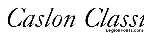 Caslon Classico Italic Font