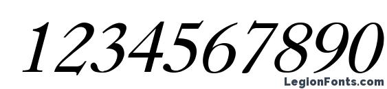 Caslon Italic Font, Number Fonts