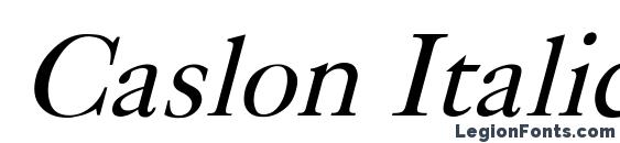 Caslon Italic font, free Caslon Italic font, preview Caslon Italic font