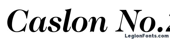 Caslon No.224 Bold Italic BT Font