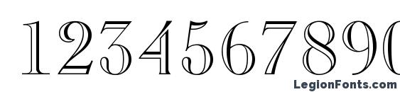 Caslon Open Face LT Font, Number Fonts