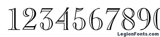 Caslon Openface BT Font, Number Fonts