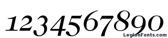 Caslon Osf BookItalic Font, Number Fonts