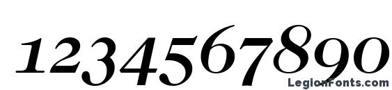Caslon Osf Medium Italic Font, Number Fonts