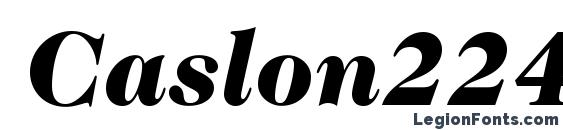 Caslon224Std BlackItalic Font, Serif Fonts