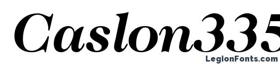 Шрифт Caslon335 BoldItalic