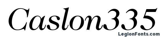 Caslon335 RegularItalic font, free Caslon335 RegularItalic font, preview Caslon335 RegularItalic font