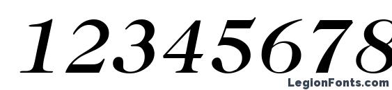 Caslon335Medium RegularItalic Font, Number Fonts