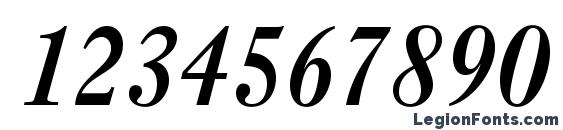 Caslon3LTStd Italic Font, Number Fonts